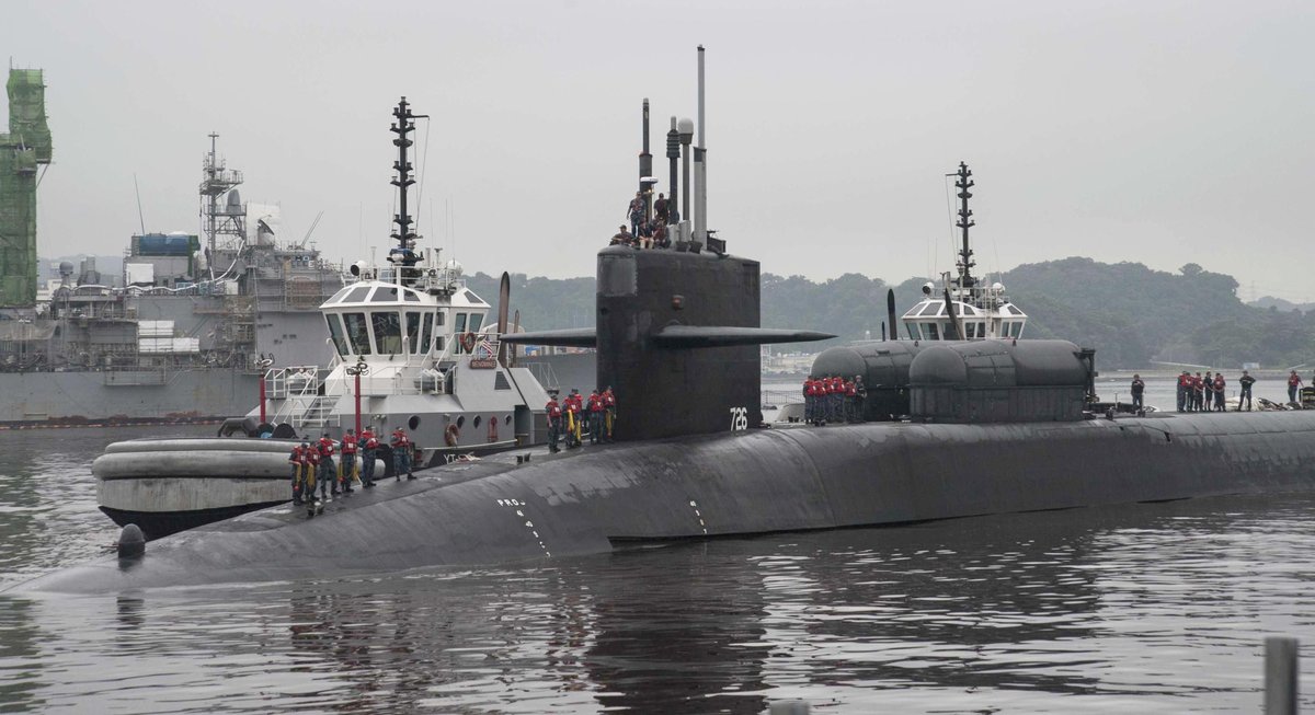 Special operations/cruise missile submarine OHIO SSGN726 dropping in to Yokosuka, Japan on Thursday  