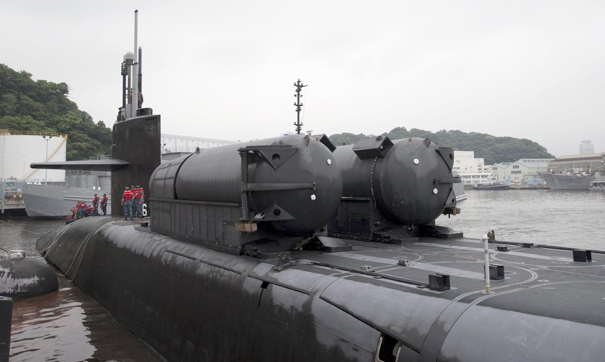 Special operations/cruise missile submarine OHIO SSGN726 dropping in to Yokosuka, Japan on Thursday  