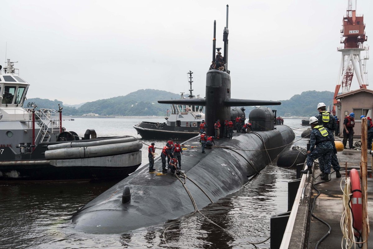 Special operations/cruise missile submarine OHIO SSGN726 dropping in to Yokosuka, Japan on Thursday  