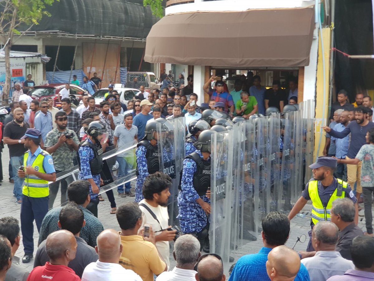 Anti-government protest all over Maldives