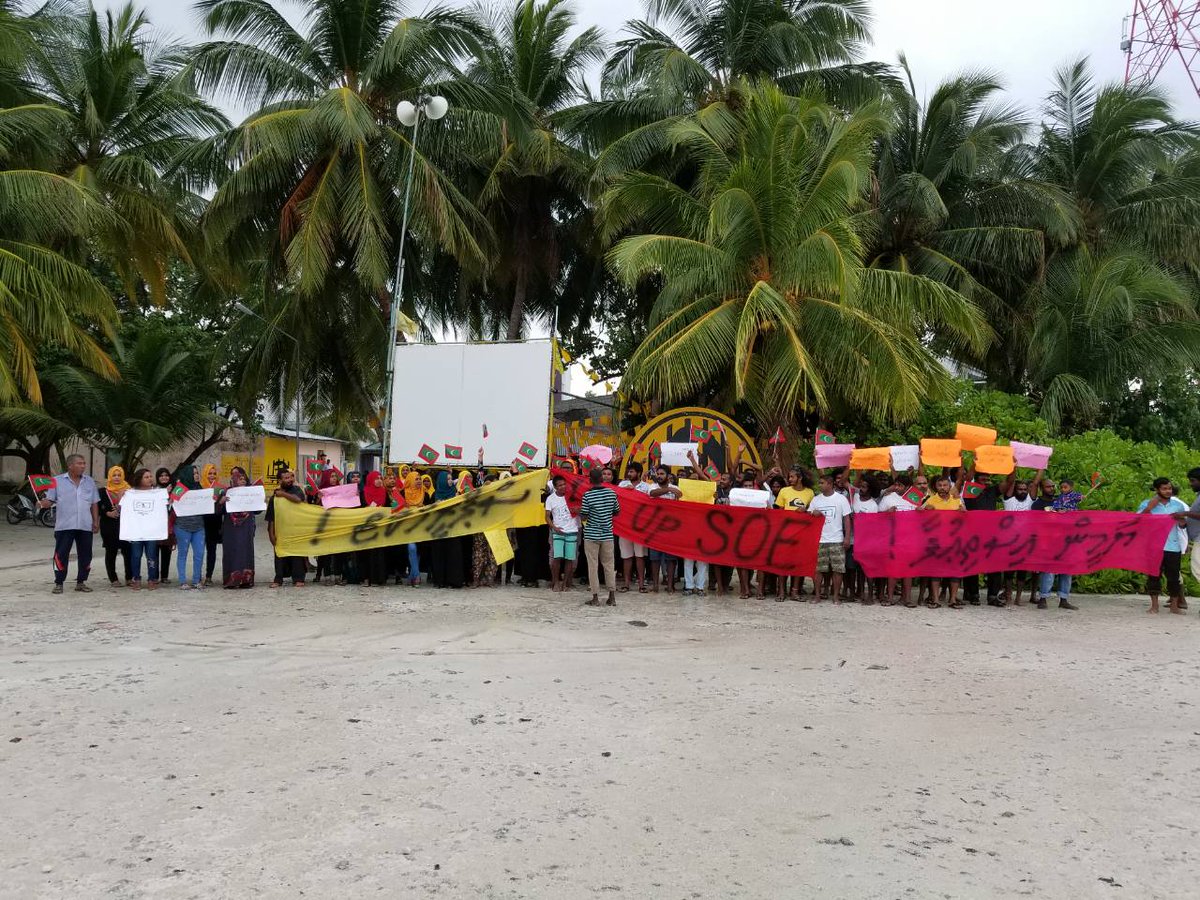 Anti-government protest all over Maldives