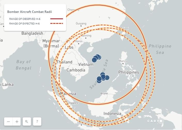 China for the first time landed bomber aircraft, including H-6Ks, on Woody Island in the SouthChinaSea. AMTI shows the bombers' range, why it matters, and the likelihood of more showing up on the Spratlys    