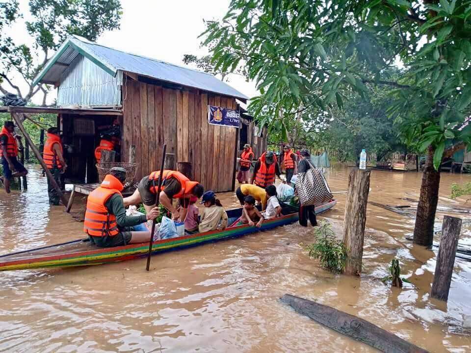Siem Pang district of Cambodia's Stung Treng province is feeling affects from the Laos dam collapse, with some people are evacuated to higher ground today, according to the provincial administration