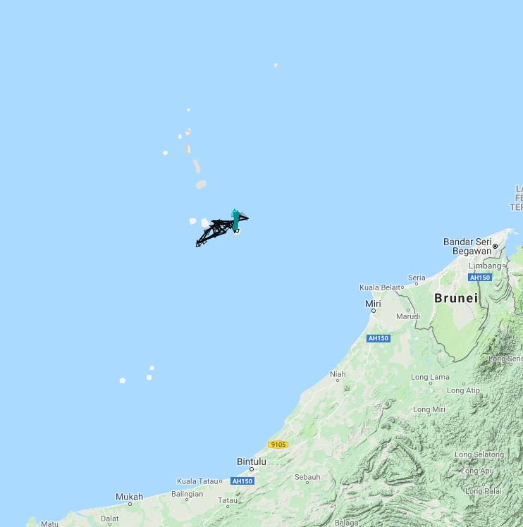 Looks like there's some tension off the coast of Malaysia, at the South Luconia Shoals. China Coast Guard ship 3401 is operating dangerously close to Indonesia-flagged offshore support ship Java Imperia.  Apparently trying to disrupt operations.  (file photos)   