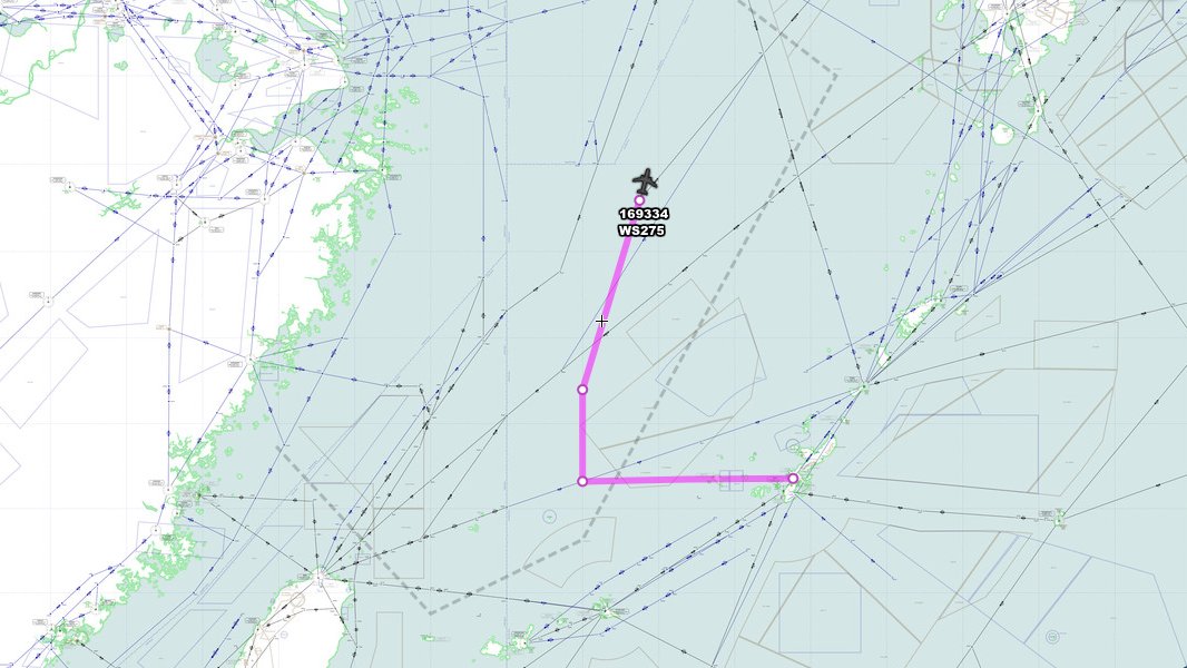 US Navy P-8A 169334 WS275 departed Kadena at 2120Z - East China Sea mission.   