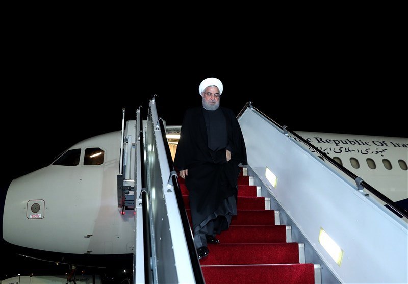 Rouhani arrives at Kuala Lumpur Malaysia
