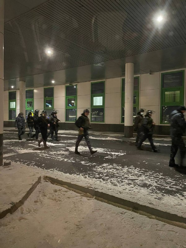 Military deployed at Astana(Nur-Sultan) airport