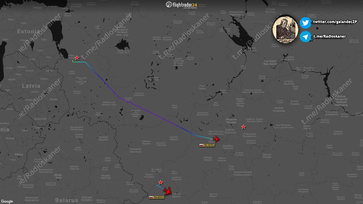 Currently, one Il-76 76731 and one An-124 82013 are sent to the Chkalovsky airfield for loading. (IL-76 from Pskov, Ruslan from Sescha)