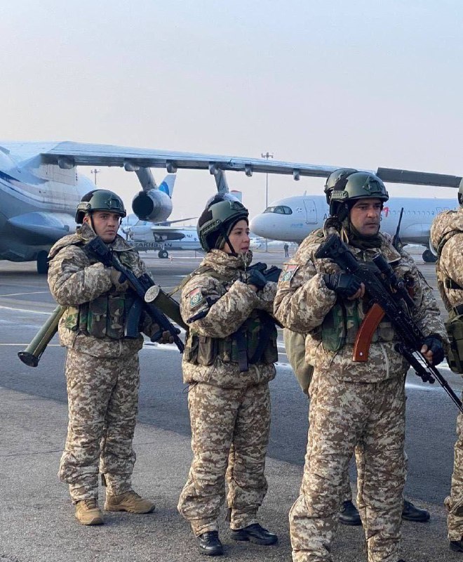 Photo: Armenian troops in Kazakhstan on CSTO mission