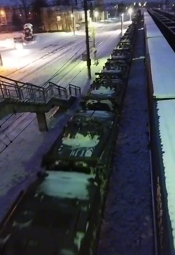 Military echelon filmed in Yanaul