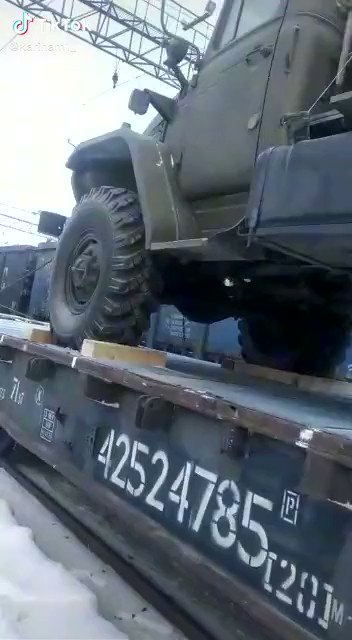 Military echelon filmed in Chita