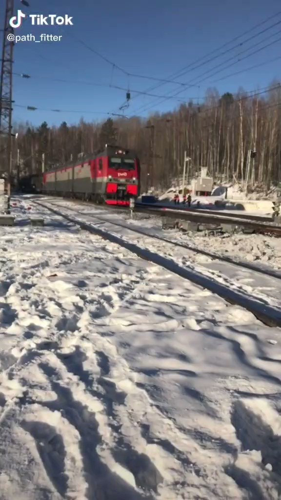 Military echelon filmed near Irkutsk