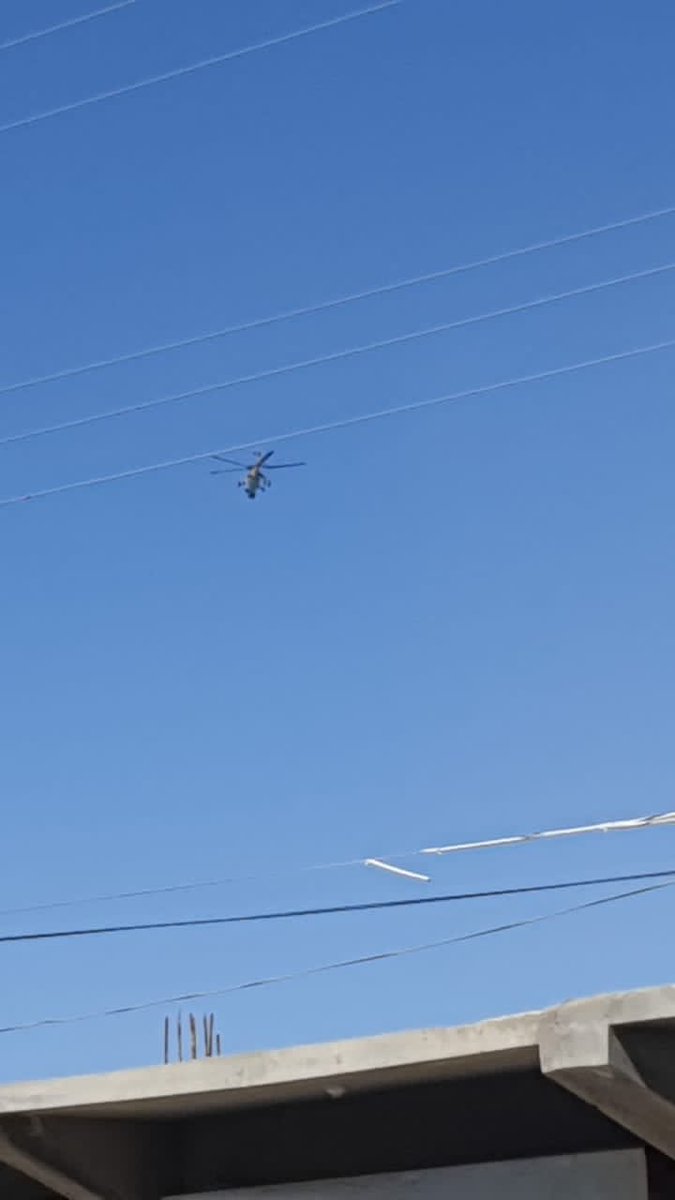 Pakistani military chopper over Balochistan this morning
