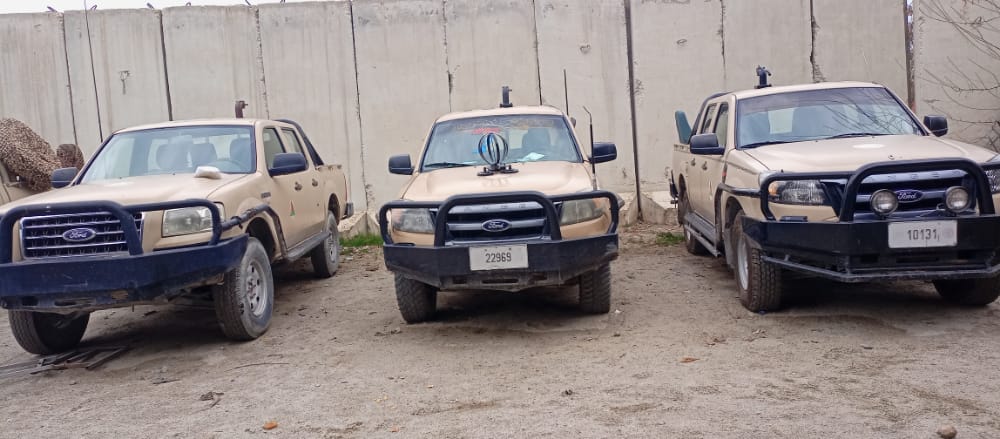 Equipment allegedly seized by the Taliban during clearance ops in Laghman capital