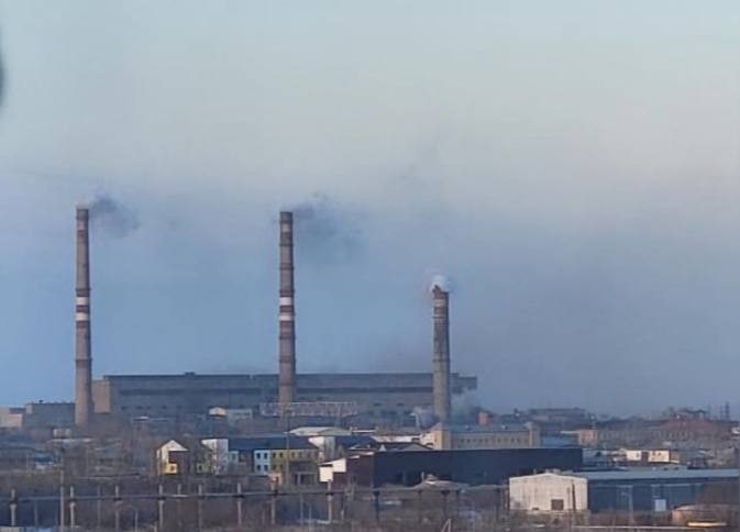 The pipe collapsed at a thermal power plant in Petropavlovsk