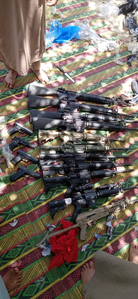 Taliban officials in Nangarhar claim to have seized cache of weapons which was allegedly meant to be smuggled into Pakistan