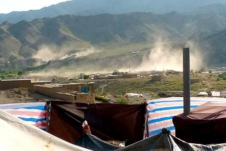 Local officials in Khost province told TOLOnews that yesterday's earthquake affected the Afghan Dubai and Mummadi areas of Sepiri district, injuring 8 people and destroying 33 houses