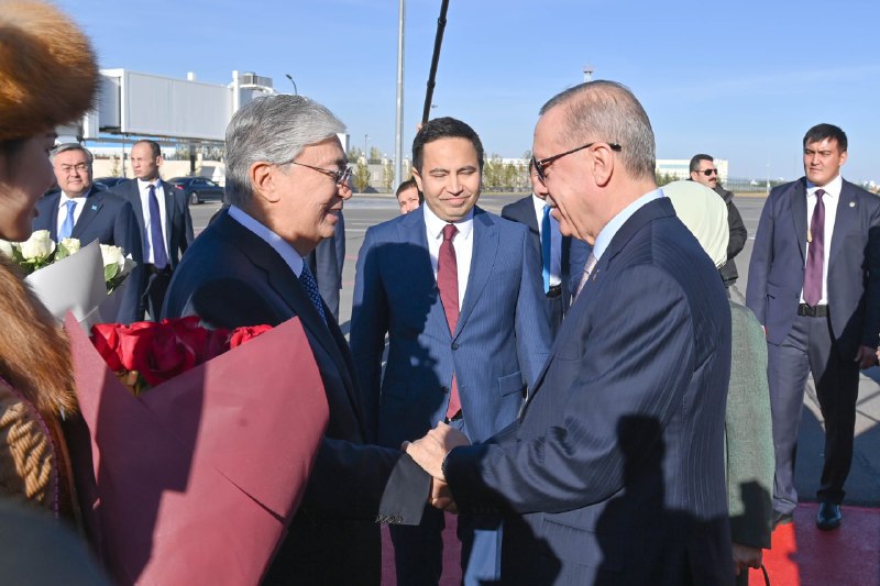 President Erdogan arrived in Astana