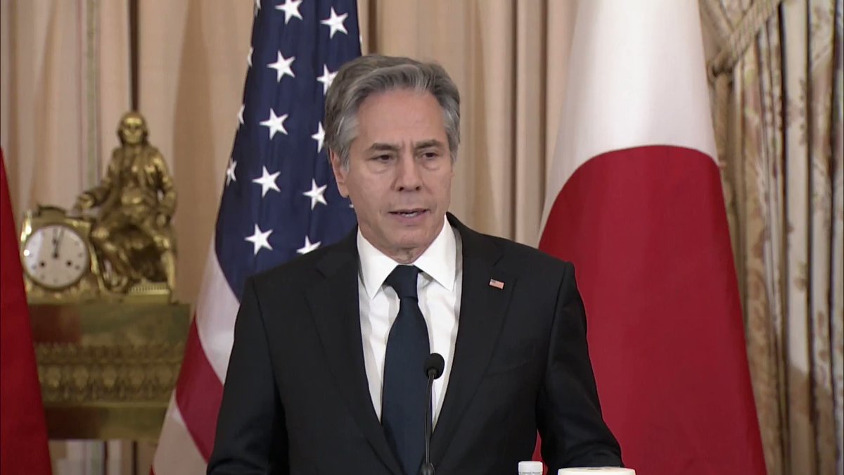 Department of State:.@SecBlinken on the U.S.-Japan alliance: For more than seven decades, it's been the cornerstone of peace and stability in the Indo-Pacific, ensuring the security, the liberty, the prosperity of our people and people across the region. flag-usflag-us flag-jpflag-jp