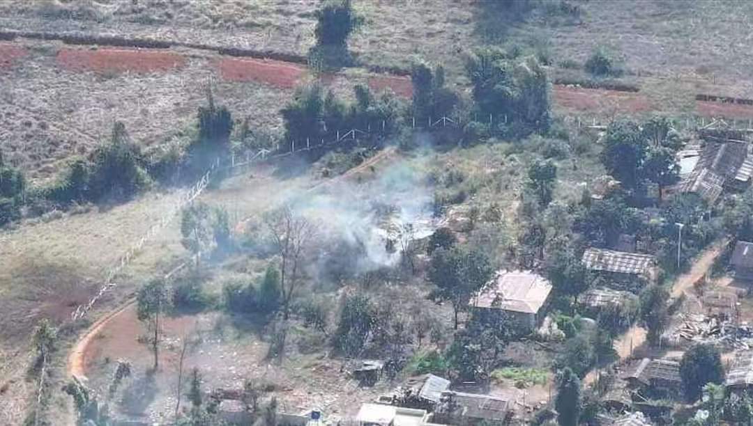 KIA resistance forces shot down a junta warplane as it was flying over northern Shan state.  The plan crashed on the vicinity of the village of Nam Hpat Kar where it's remains continued to burn for a while