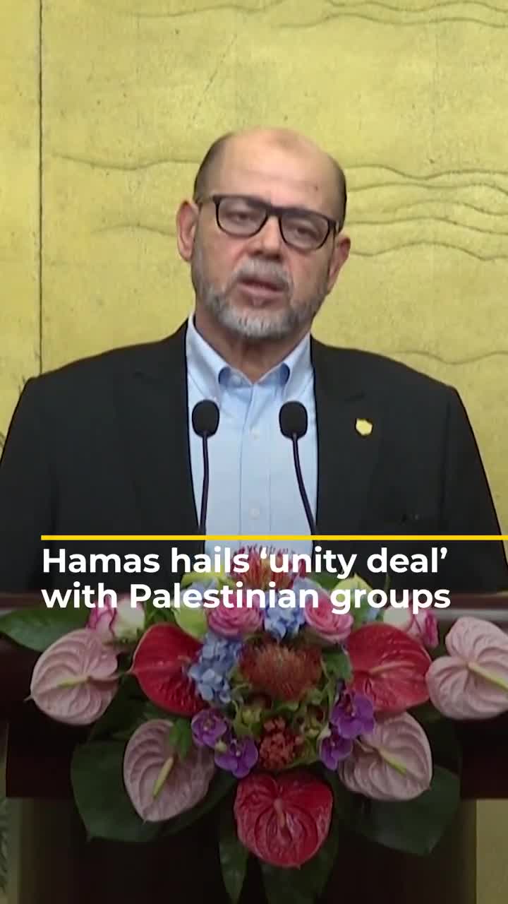 Hamás dice que ha firmado un acuerdo en Beijing para trabajar con otros grupos palestinos hacia la unidad nacional. Los funcionarios chinos dijeron que las facciones, incluido Fatah, habían acordado establecer un gobierno de reconciliación interino para la Gaza de la posguerra.