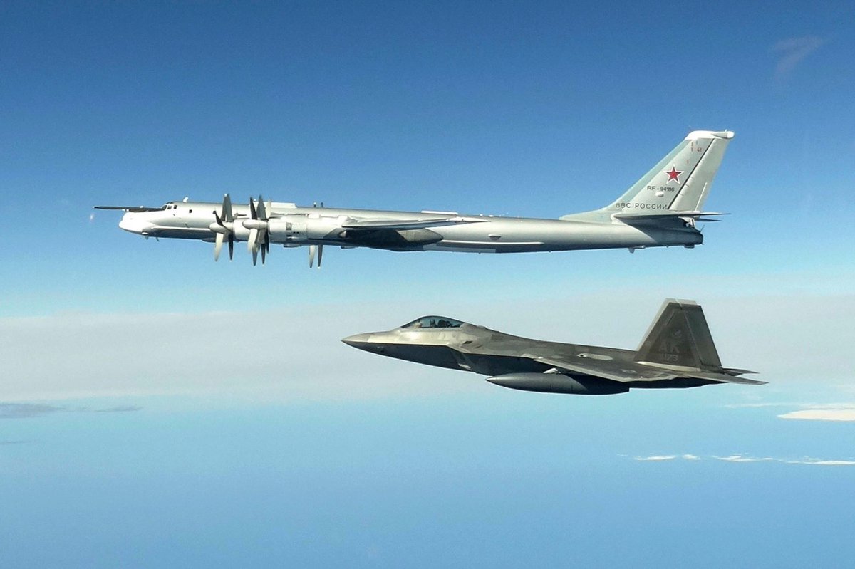 Fighter jets intercepted Chinese and Russian bombers off the coast of Alaska from China and Russia, the North American Aerospace Defense Command announced Wednesday