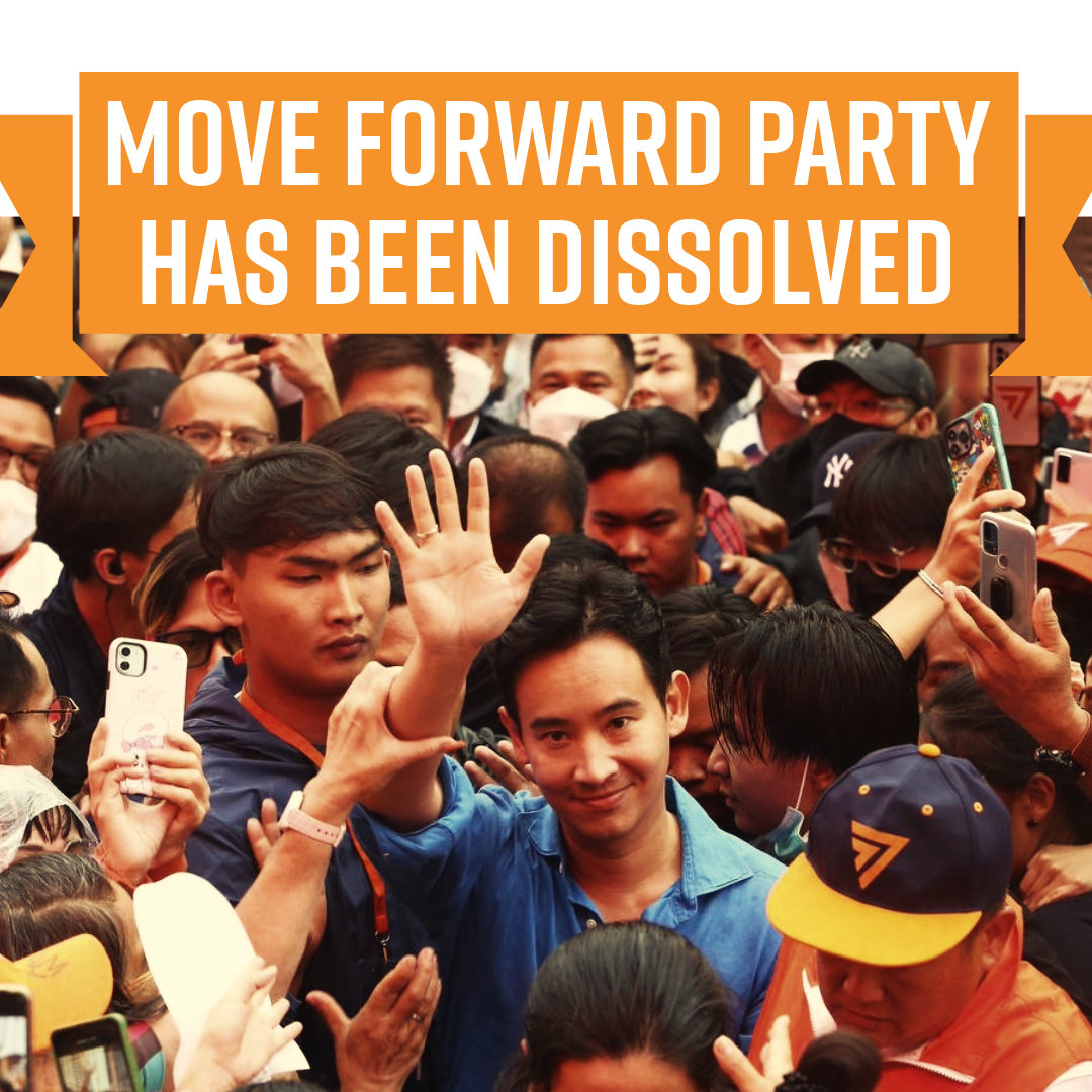 El Tribunal Constitucional de Tailandia ha decidido disolver el Partido Move Forward (MFP)