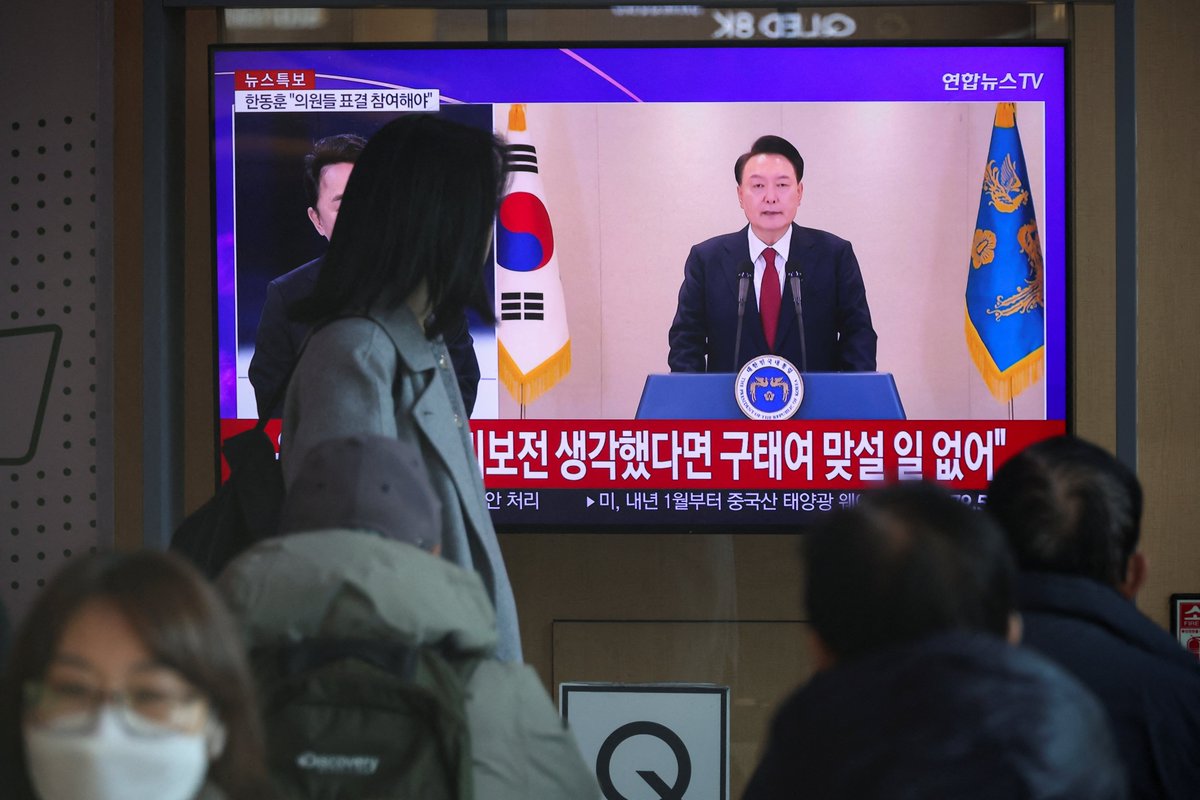 South Korean President Yoon Suk Yeol calls his political opponents as anti-state forces, said North Korea has hacked the country's elections and defended his short-lived martial law order as a legal move to protect democracy: I will fight to the end