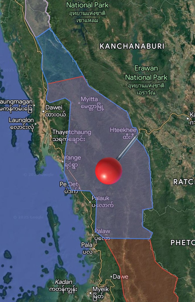 Myanmar : today the KNLA and PDF resistance seized control of the Hteekhee border post, an important crossing point on the border with Thailand
