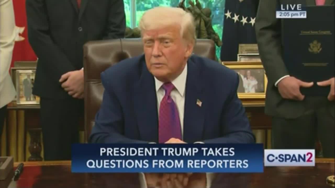 Reporter: Are you going to be disappointed if Bessent comes back without making a deal on China? Trump: Not at all. We already made a great deal. We're not doing business with China right now