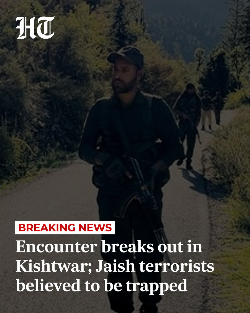 Encounter underway in Kishtwar, Jammu and Kashmir; 2–3 Jaish-e-Mohammed militants trapped as Army, CRPF, and police continue joint operation
