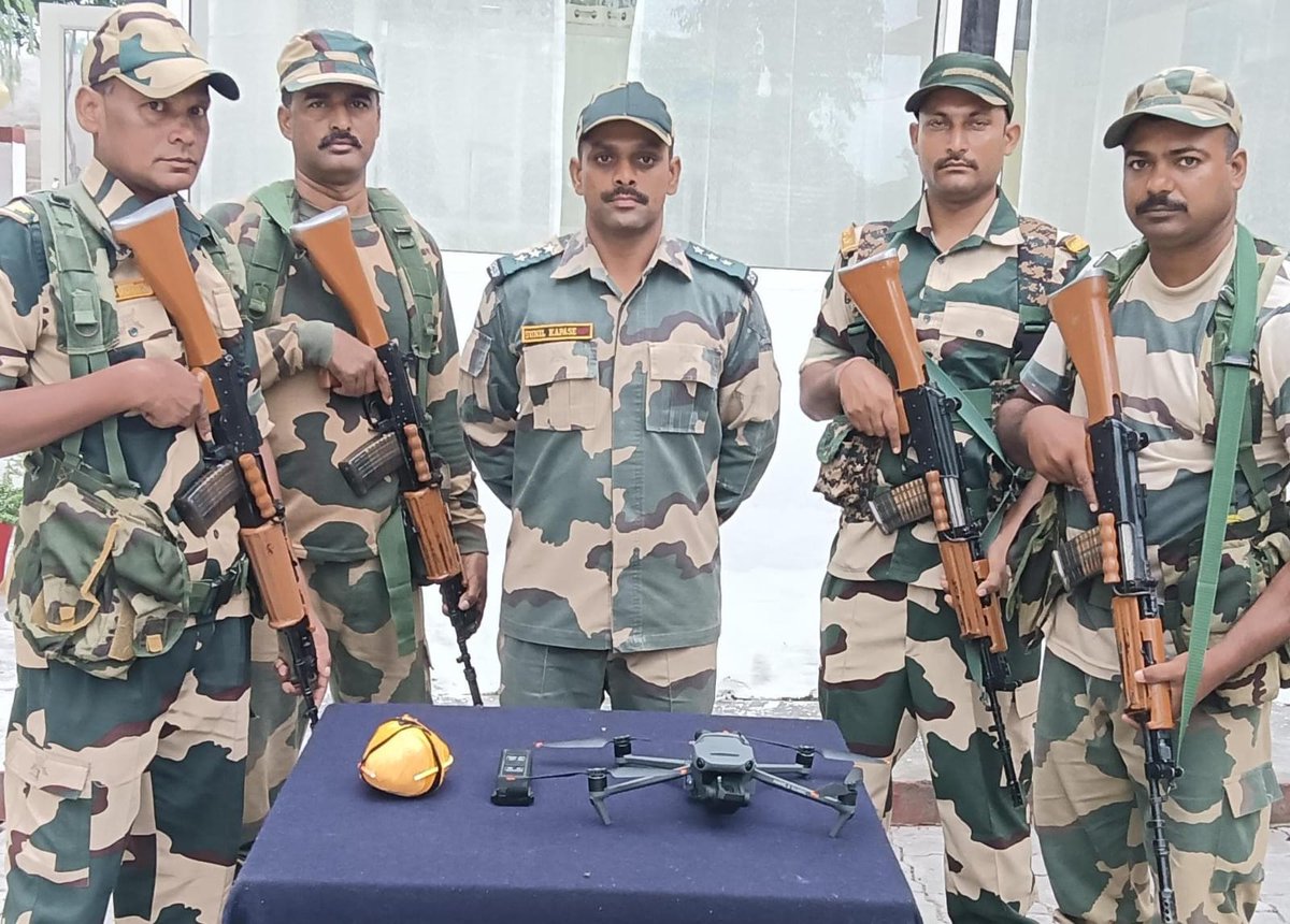 BSF and Punjab Police nab 2 smugglers and recover 2 drones with heroin in major anti-narco ops on Punjab border. Drones carrying heroin seized in Fazilka and Amritsar; smugglers caught in Ferozepur