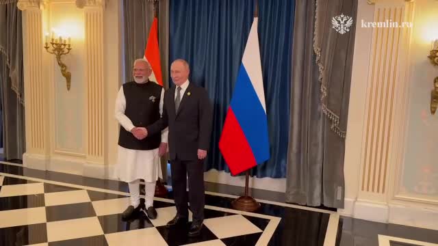Putin, Modi begin bilateral meeting in China
