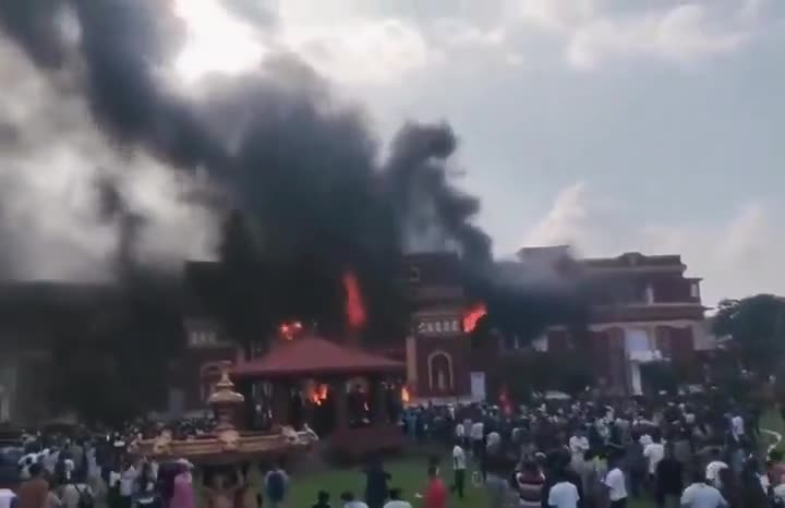 Nepal: Protesters in Nepal continue to burn government buildings.
