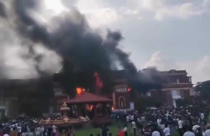 Nepal: Protesters in Nepal continue to burn government buildings.