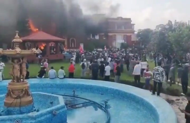 Nepal: Protesters in Nepal continue to burn government buildings.