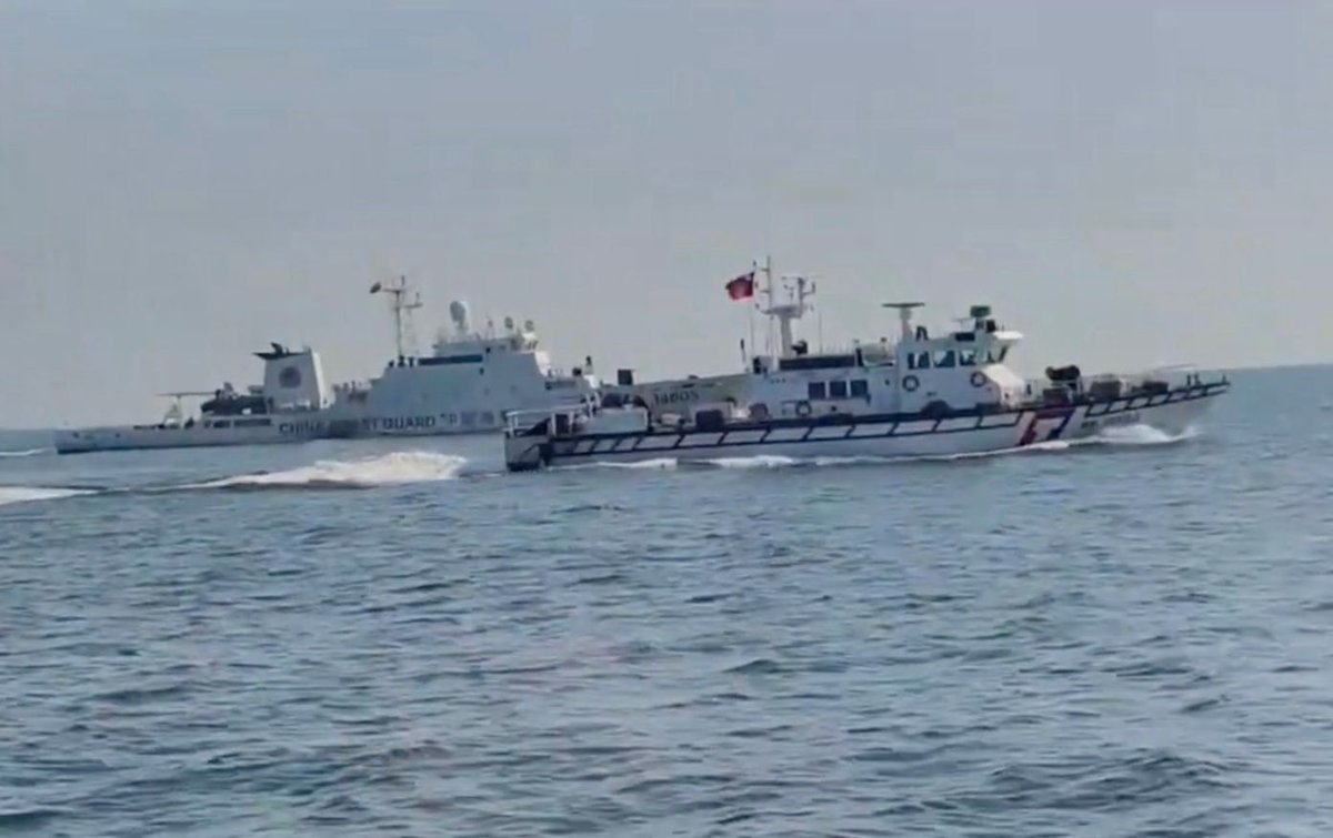 Chinese Coast Guard fleet intercepted in restricted Taiwan waters