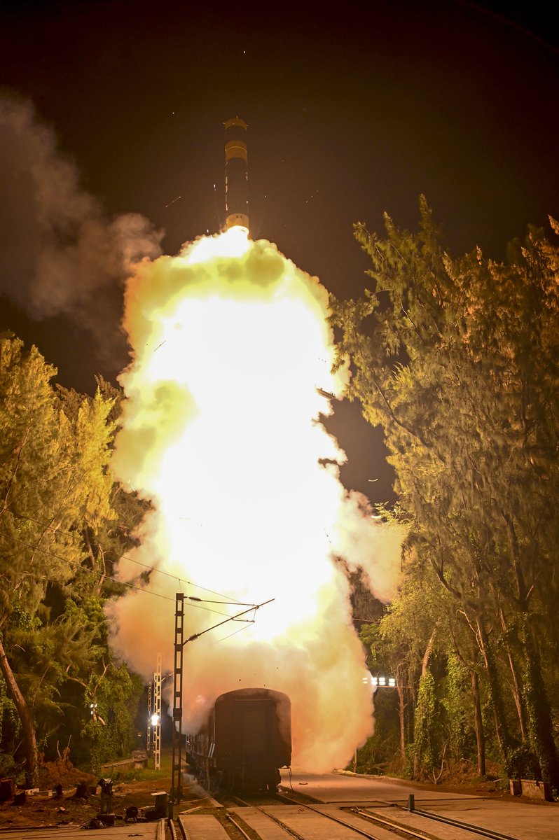 India has carried out the successful launch of Intermediate Range Agni-Prime Missile from a Rail based Mobile launcher system. This next generation missile is designed to cover a range up to 2000 km and is equipped with various advanced features: Indian Defence Minister