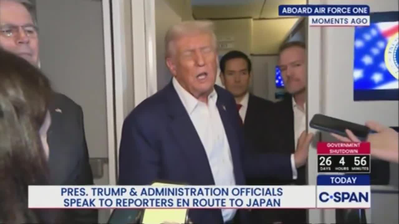 Reporter: What would you offer Kim Jong Un? Trump: We’ll, we have sanctions