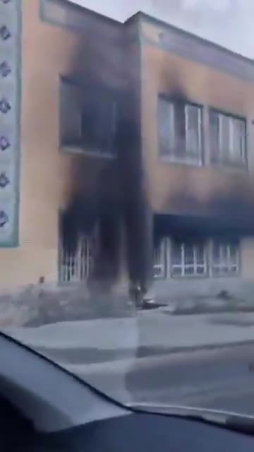 Mashhad, northeast Iran: During the anti-regime protests, the people of Mashhad set fire to regime buildings, including seminaries used to rally Basij units and other regime forces