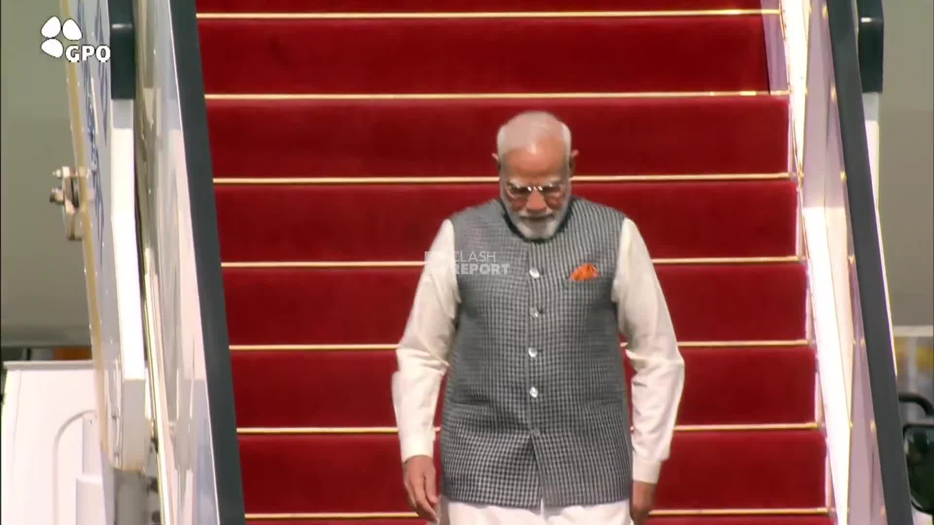 Indian Prime Minister Narendra Modi has arrived in Israel, where he was personally welcomed by Netanyahu